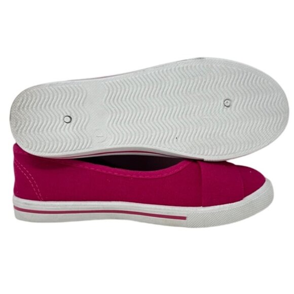Rockland Girls Pink Canvas Slip-On Flats With Bow - Picture 6 of 6